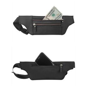 UNISEX Genuine Leather Men's Waist Bag